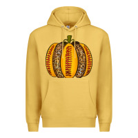 Antique Gold Softball Pumpkin Premium Hoodie - texasbilliewilder