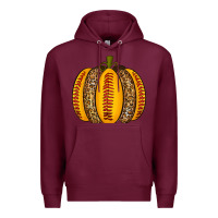 Burgundy Softball Pumpkin Premium Hoodie - texasbilliewilder