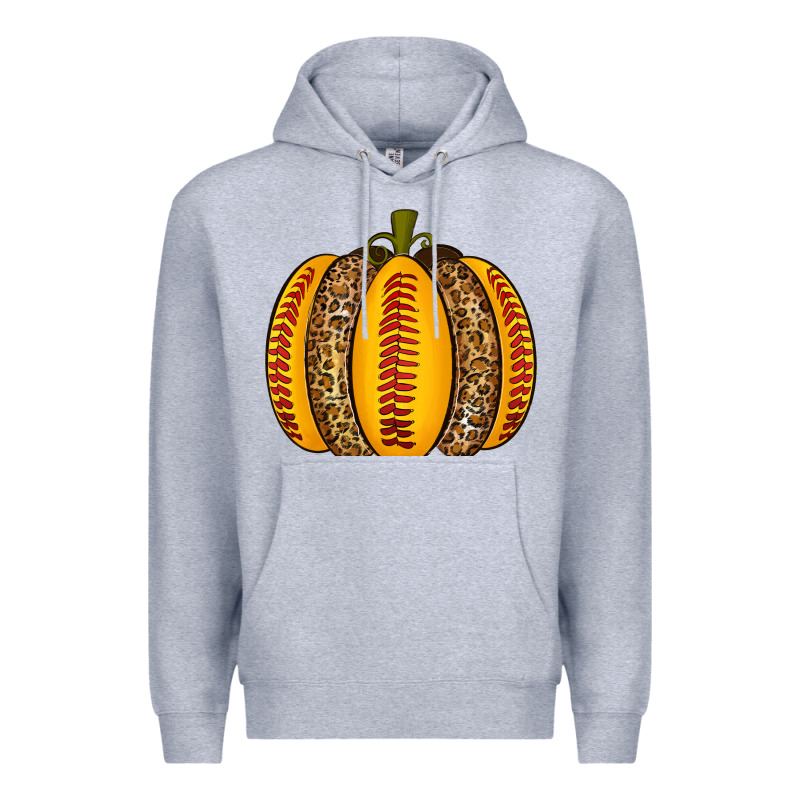 Softball Pumpkin Premium Hoodie by texasbilliewilder | Teevron