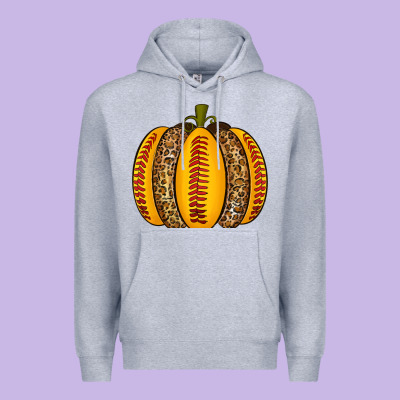 Softball Pumpkin Premium Hoodie Designed By Texasbilliewilder