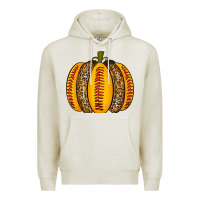 Oatmeal Heather Softball Pumpkin Premium Hoodie - texasbilliewilder