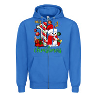 True Royal my 1 st christmas with cute snowman bbs Zipper Hoodie - BundleAndBundleShop