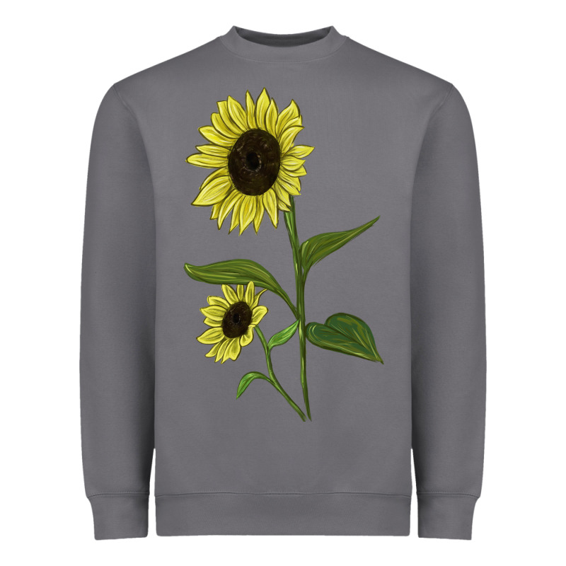 Buttercream Sunflower Heavyweight Sweatshirt by LillyAllenDesigns | Teevron