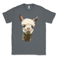 Charcoal Heather Alpaca Head Classic Tee - LillyAllenDesigns