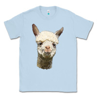 Dusty Blue Alpaca Head Classic Tee - LillyAllenDesigns