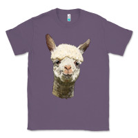 Lavender Alpaca Head Classic Tee - LillyAllenDesigns