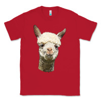 Red Alpaca Head Classic Tee - LillyAllenDesigns