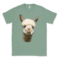 Sage Alpaca Head Classic Tee - LillyAllenDesigns