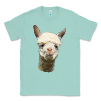Seafoam Alpaca Head Classic Tee - LillyAllenDesigns