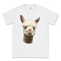 White Alpaca Head Classic Tee - LillyAllenDesigns