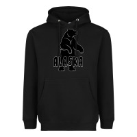 Black Alaska Bear Heavyweight Hoodie - Bettercallsaul
