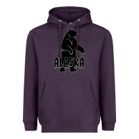 Plum Alaska Bear Heavyweight Hoodie - Bettercallsaul
