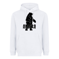 White Alaska Bear Heavyweight Hoodie - Bettercallsaul