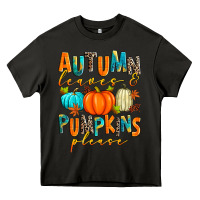 Asphalt autumn leaves and pumpkins please Heavy Core Tee - Zillion Design Studio