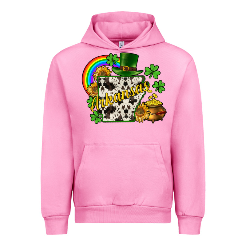Arkansas Map St. Patrick's Urban Hoodie by CowGirlArtShop | Teevron