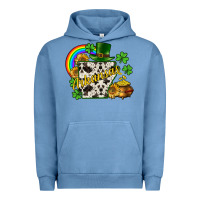 Pigment Pebble Blue Arkansas map St. Patrick's Urban Hoodie - CowGirlArtShop