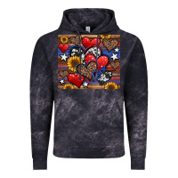 Cloud Black 4th of july american hearts Vintage Hoodie - Jasminsmagicworld