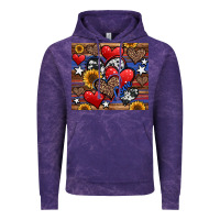 Cloud Purple 4th of july american hearts Vintage Hoodie - Jasminsmagicworld