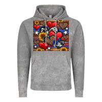 Cloud Rock 4th of july american hearts Vintage Hoodie - Jasminsmagicworld