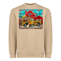 Mushroom western truck farm animals mousepad Heavyweight Sweatshirt - BarkalooDesign
