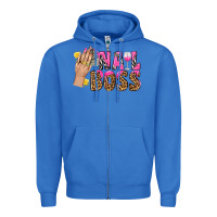 True Royal nail boss bbs Zipper Hoodie - BundleAndBundleShop