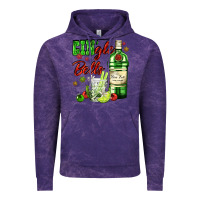 Cloud Purple gin`gle bells with bottle and cocktail Vintage Hoodie - AdoDesignShop
