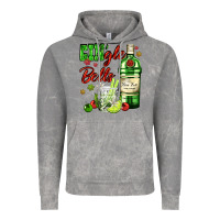 Gin`gle Bells With Bottle And Cocktail Vintage Hoodie | Teevron