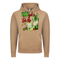Vintage Coffee gin`gle bells with bottle and cocktail Vintage Hoodie - AdoDesignShop