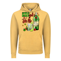 Vintage Mustard gin`gle bells with bottle and cocktail Vintage Hoodie - AdoDesignShop
