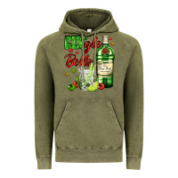 Vintage Olive gin`gle bells with bottle and cocktail Vintage Hoodie - AdoDesignShop