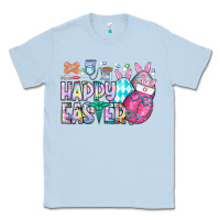Dusty Blue happy easter nurse Classic Tee - CowhideDigitalArt