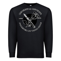 Black Reverse ın Reverse Love Hate Forever By Your Sıde Premium Sweatshirt - Bettercallsaul