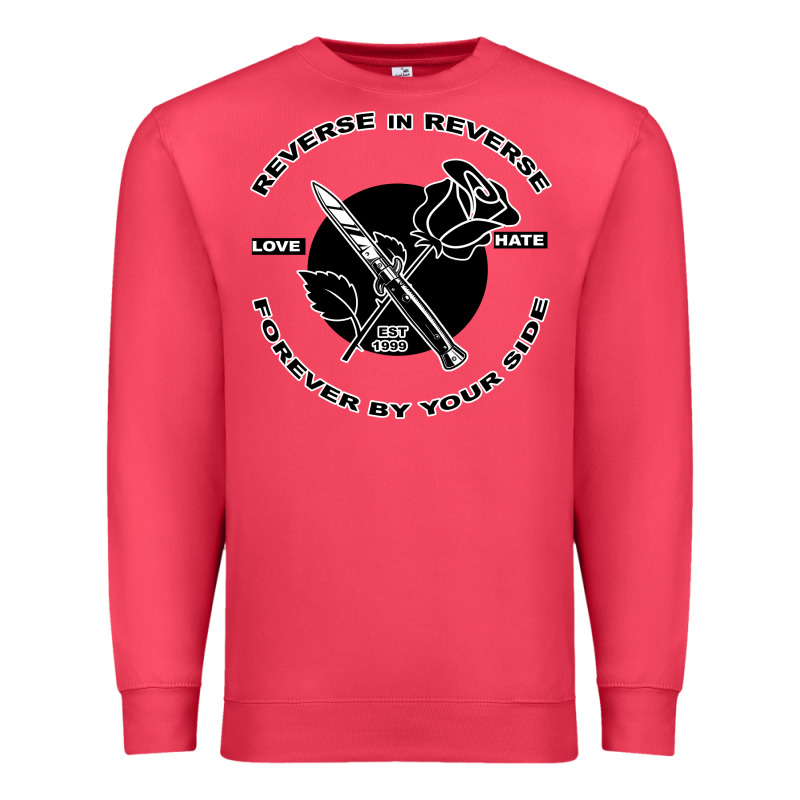 Reverse ın Reverse Love Hate Forever By Your Sıde Premium Sweatshirt by Bettercallsaul | Teevron