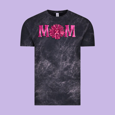 Breast Cancer Mom Sunflower Vintage Tee Designed By Adodesignshop