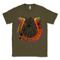 Army Green halloween  horseshoe Classic Tee - Jasminsmagicworld