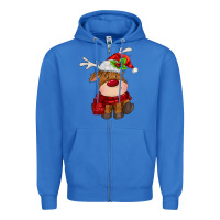 True Royal christmas baby deer Zipper Hoodie - MaliasSmallBusiness