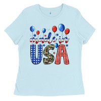 Baby Blue made in usa Ladies Tee - JahusDesignShop
