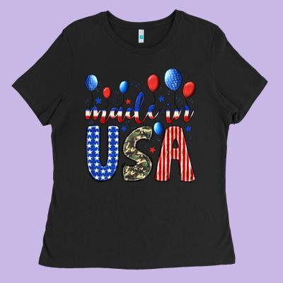 Made In Usa Ladies Tee Designed By Jahusdesignshop