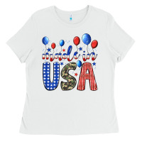 White made in usa Ladies Tee - JahusDesignShop
