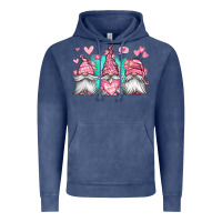 Vintage Denim valentines day gnomes Vintage Hoodie - Jasminsmagicworld