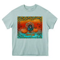 Arona thankful with turkey and pumpkins Heavy Core Tee - RanaPortraitStore