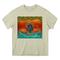 Mossy thankful with turkey and pumpkins Heavy Core Tee - RanaPortraitStore