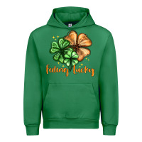 Emerald Feeling lucky with clover Urban Hoodie - HowdyJamesFarm