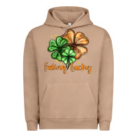 Pigment Burro Feeling lucky with clover Urban Hoodie - HowdyJamesFarm