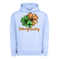 Pigment Grape Ice Feeling lucky with clover Urban Hoodie - HowdyJamesFarm