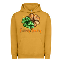 Pigment Peanut Butter Feeling lucky with clover Urban Hoodie - HowdyJamesFarm