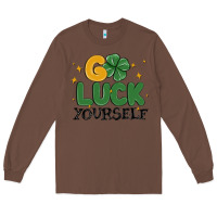 Chestnut go luck yourself Long Sleeve Tee - MaliasSmallBusiness