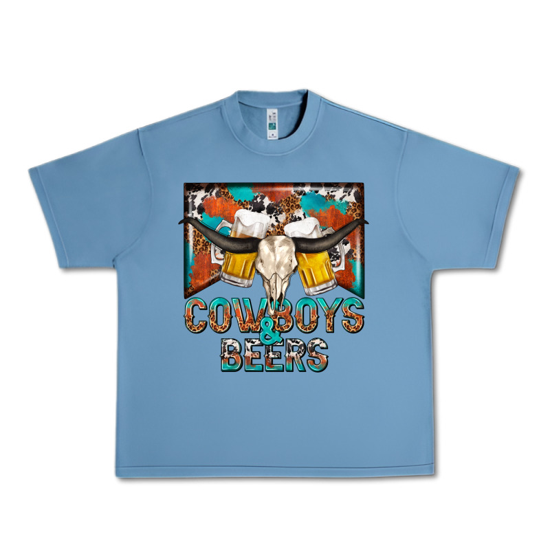 Cowboys And Beers Urban Heavy Tee by NancyCooperArtShop | Teevron