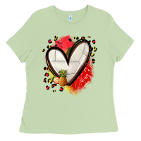 Matcha fruits and volleyball heart Ladies Tee - Zillion Design Studio