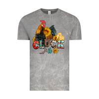 Cloud Rock cluck it coop animals hen and chick aztec serape leopard Vintage Tee - Artiststas
